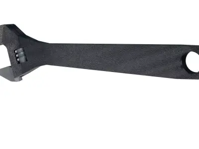 Adjustable Wrench Model for Games and Visualization Low-poly 3D model