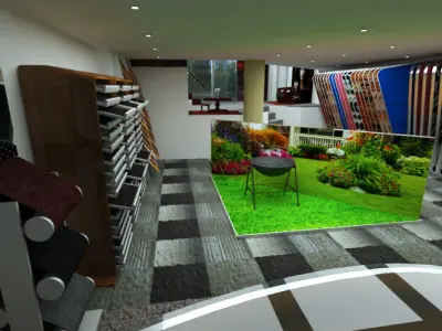 Large Carpet Store 3D model