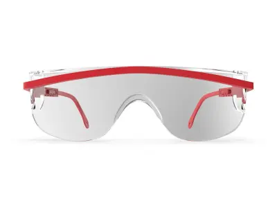 Glasses Safety Clear Low-poly 3D model