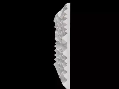 Wave Pattern Wall Panel 3D Print Model 3D print model