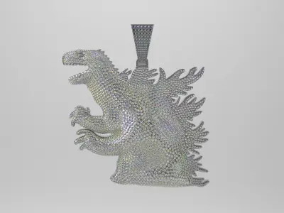Diamond Dragon Pendant Free 3D print model
