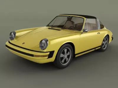 Porsche 911 Targa 1974 3D model