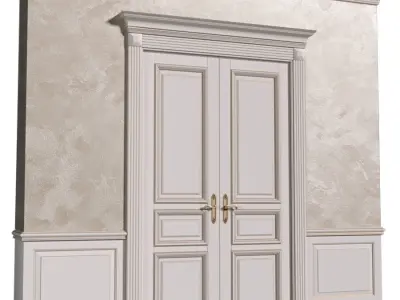 Doorway Decorative Painting Plaster OTTOCENTO Doors 3D model