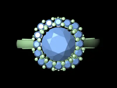  Diamond Solitaire Ring Jewellery for Women 3D print model purchase