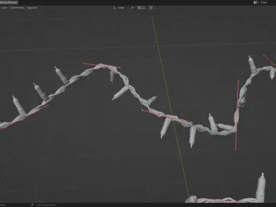 Christmas Tree Fairy Lights Generator for Blender 3D model