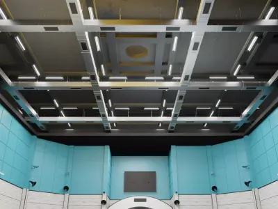 Design Residential Spaces WAREHOUSE Interior Squid Game 3D model