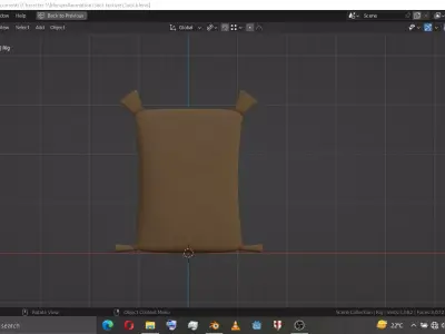 Sack Rigged Free low-poly 3D model
