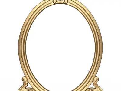 Classic Mirror 09 Low-poly 3D model