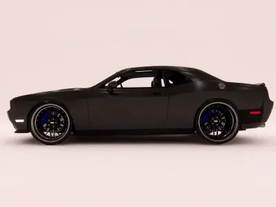 Dodge Challenger SRT8 3D HQ Model Low-poly 3D model