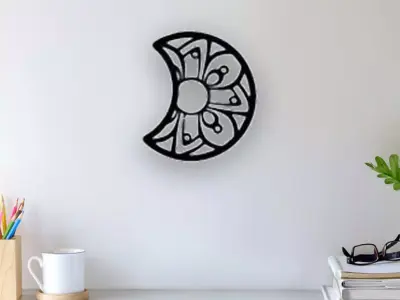 Moon Wall Art 3D print model purchase