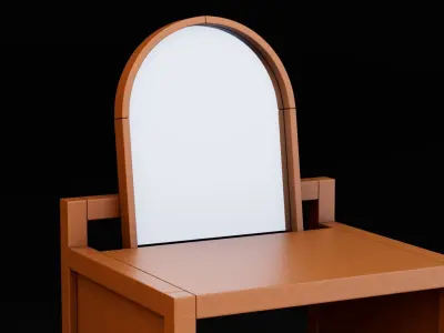 Dressing Table Free low-poly 3D model