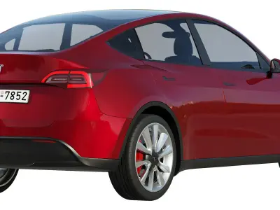 Tesla model Y 2020 3D model from CGTrader