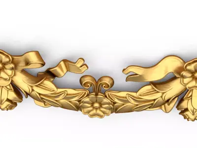 classic decorative swag onlay cnc 3d printing stl 02 3D print model