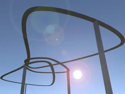 Sky Track  The Bow Tie Low-poly 3D model