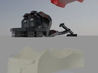 Electrical Sleigh for Santa Free 3D model