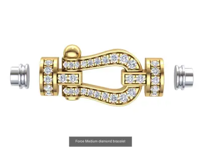 Force Medium bracelet Collection 3D Model Pack