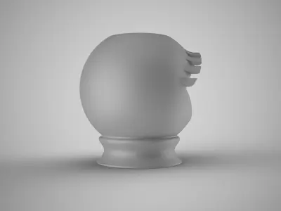 Abstract Eye Pencil Holder 3D print model