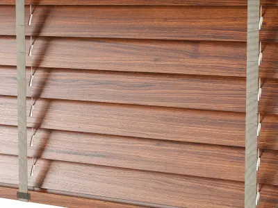 Wooden Blinds Set 10 3D model