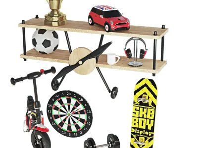 Filling for a boys room 3D model