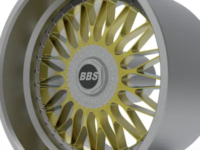 BBS RS564 wheel 3d print model 3D print model