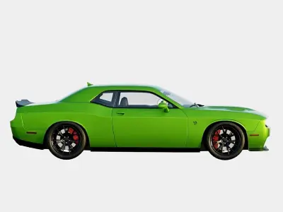 Dodge Challenger SRT 392 2017 Low-poly 3D model
