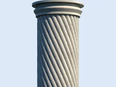 Classic column 3D model  3D model