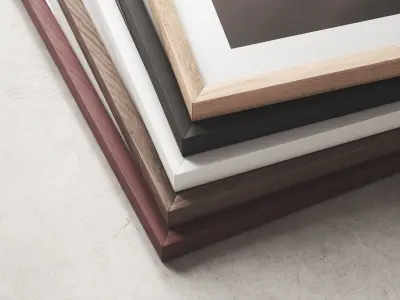 Poster set - Abstract Pampas 3D model