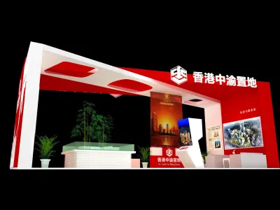 Booth - Area - 12X6-3DMAX2009-010 3D model