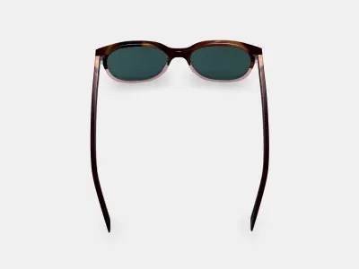 Laurel Sunglasses in Tea Rose Fade 3D model