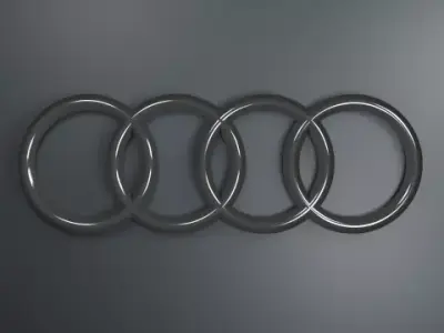 Audi Logo Low-poly 3D model purchase