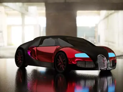 car model toy bugatti veyron 3D model
