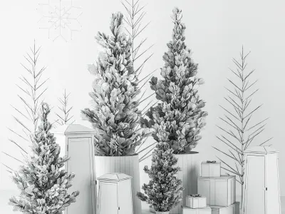 Christmas Decoration Set 3D model