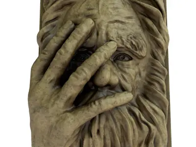 statue of the old man 3D model