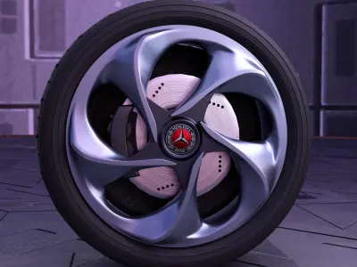 Car Wheel 3D model