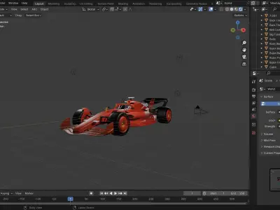 F1 Academy Test Car 3D model