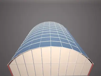 Parametric vault swiming pool 3D model