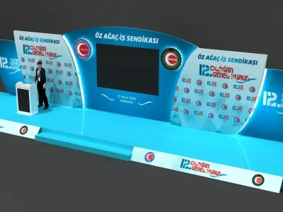 Session Stage Decor 089 3D model