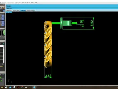 Elegant Intertwined Chain Diamond Earrings for Women  4043 3D print model