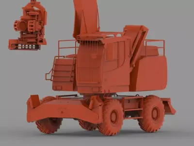 Sennebogen 718 wheel 3D print model