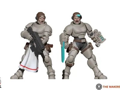 Daughters of War - Tactical Infantry 3D print model