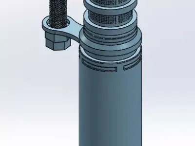 VVT Solenoid Type 2 designed and rendered using Onshape software 3D print model