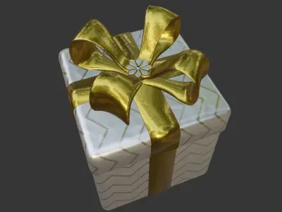 Holiday Presents Low-poly 3D model
