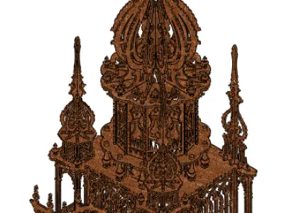clock tower 3D model get