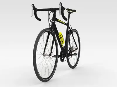 Racing Bicycle - Black 3D model