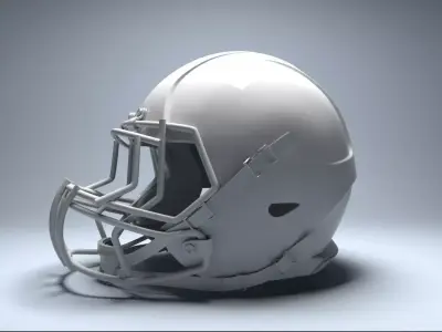 football helmet 3D model 3