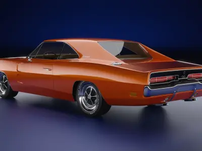 1969 Dodge Charger RT 3D model