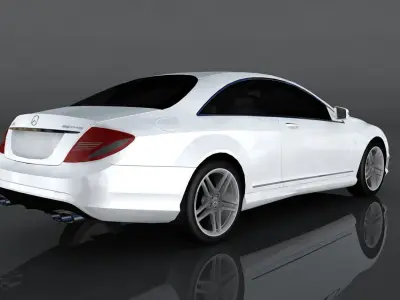 Mercedes Benz CL 65 AMG 2008 Low-poly 3D model