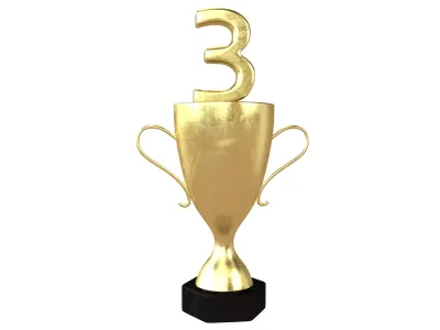 Trophy v6 001 Low-poly 3D model