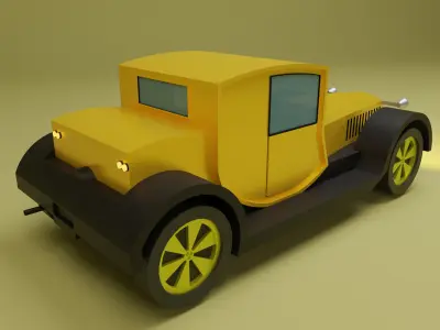 Lowpoly Car 6 Low-poly 3D model