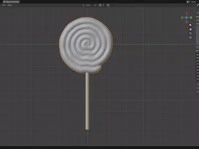 Round lollipop 2 3D print model